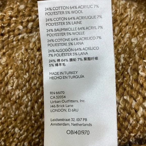 by Anthropologie Turtleneck Sleeveless High-Low Knit Sweater Dress size L - Picture 12 of 13